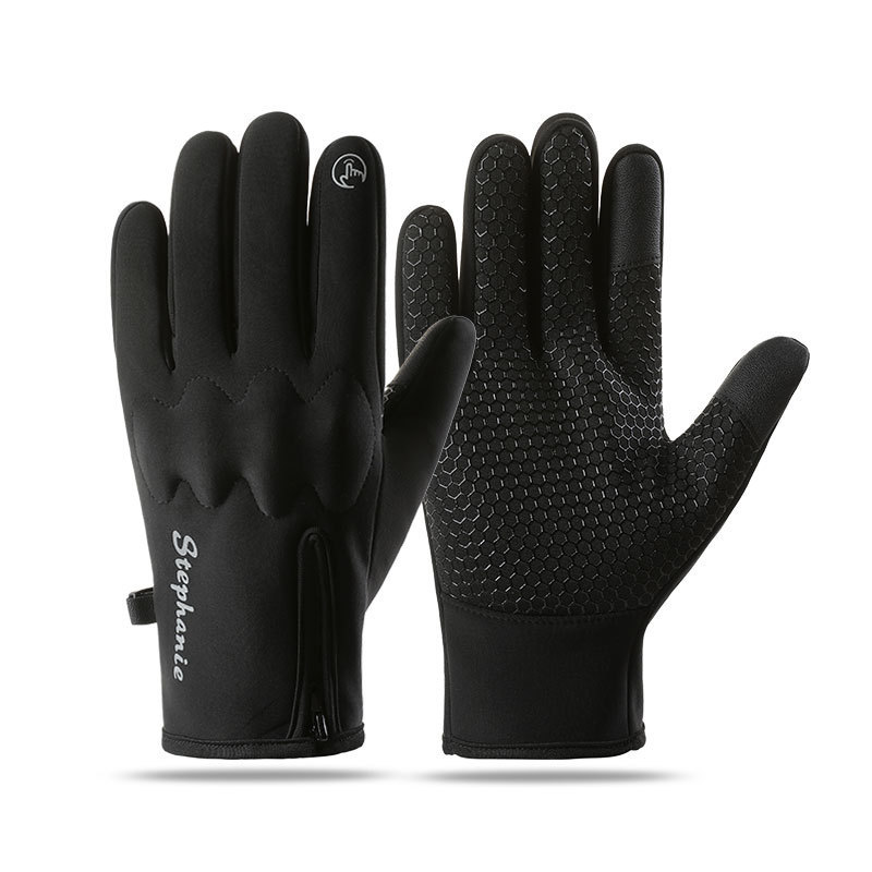 Guantes de ciclismo cálidos para hombres con camello deportivo al aire libre locomotora de pantalla táctil protección de montaña engrosado otoño invierno · guantes