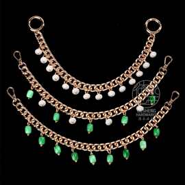 高档3mm铝质手挽链 玉石吊坠配饰链 包延长链 提手链条手拿改造链