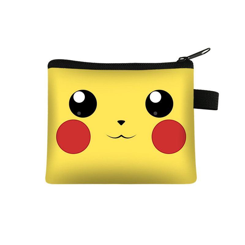 2022 Yellow Small Animal Game Peripheral Polyester Coin Purse Cartoon Printed Coin Key Storage Bag Printable Figure