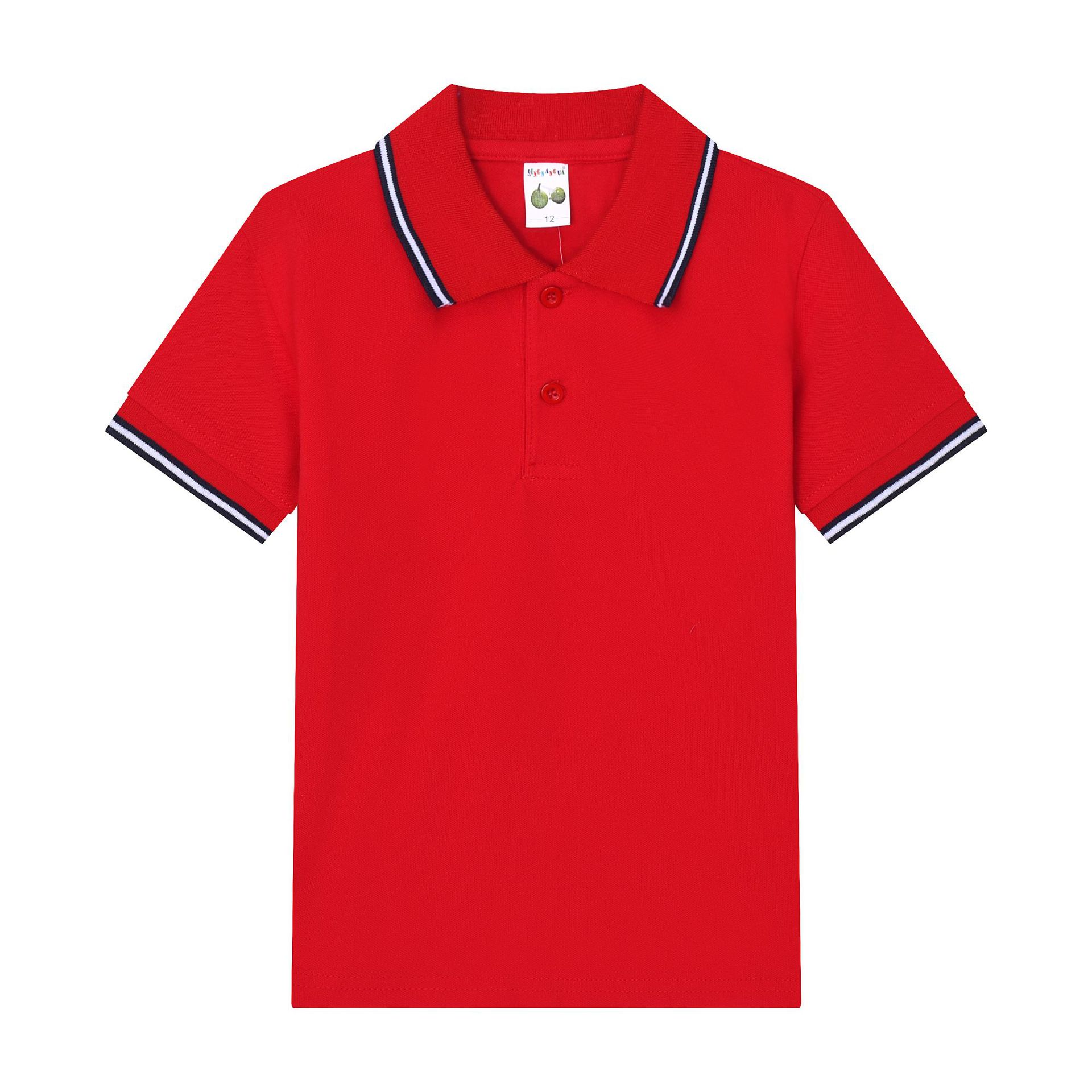 Cross-border children's white T-shirts, school uniforms, summer clothes, polo shirts, Children's Day performance costumes, kindergarten uniforms, one-piece dropshipping.