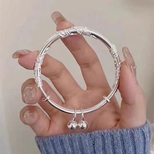 Bell Two Flowers Bracelet Women's Mother's Day Gift New Style Temperament Light Luxury Niche Design Sense