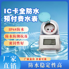 水表全防水预付费IC卡智能用分体密封设计黄铜阀控居民楼家用水表