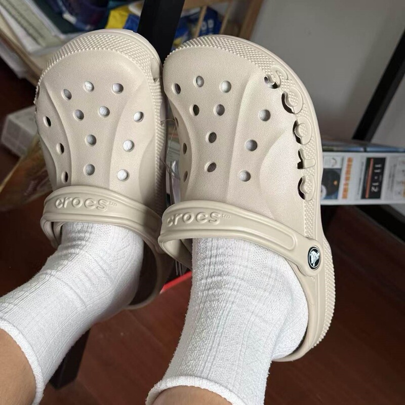Crocs Classic Star Baya Clogs Four Seasons Casual Slippers Outdoor Women's Shoes Closed-Toe Beach Shoes