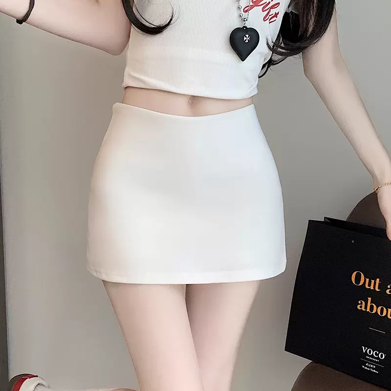 灰色半身裙女夏季2025新款高腰A字裙包臀裙甜酷辣妹小个子短裙潮