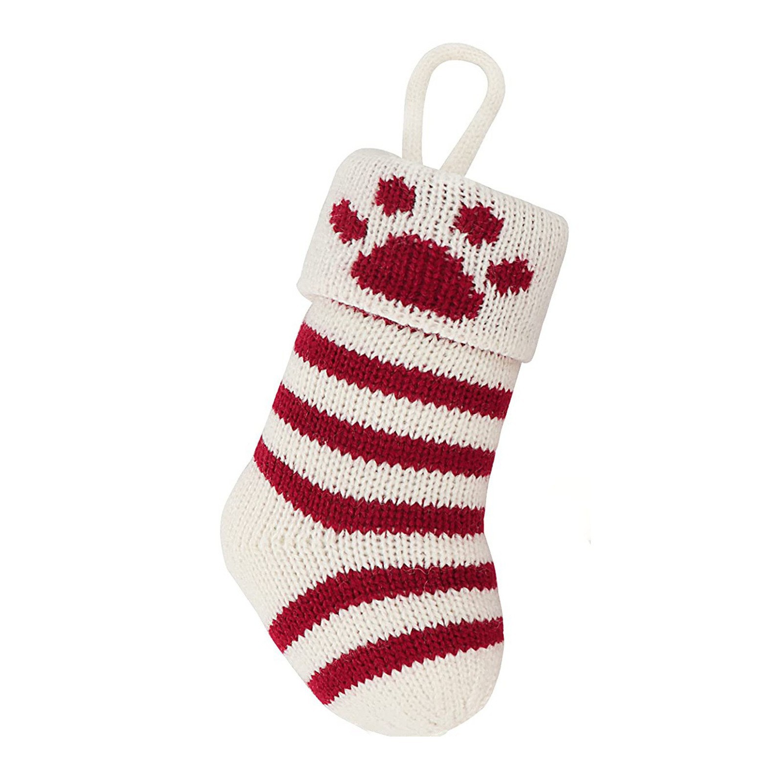 Navidad calcetines de punto bolsas de regalo pequeñas mascotas gatos y perros calcetines de Navidad decoración dulces de punto lana regalo gato y perro