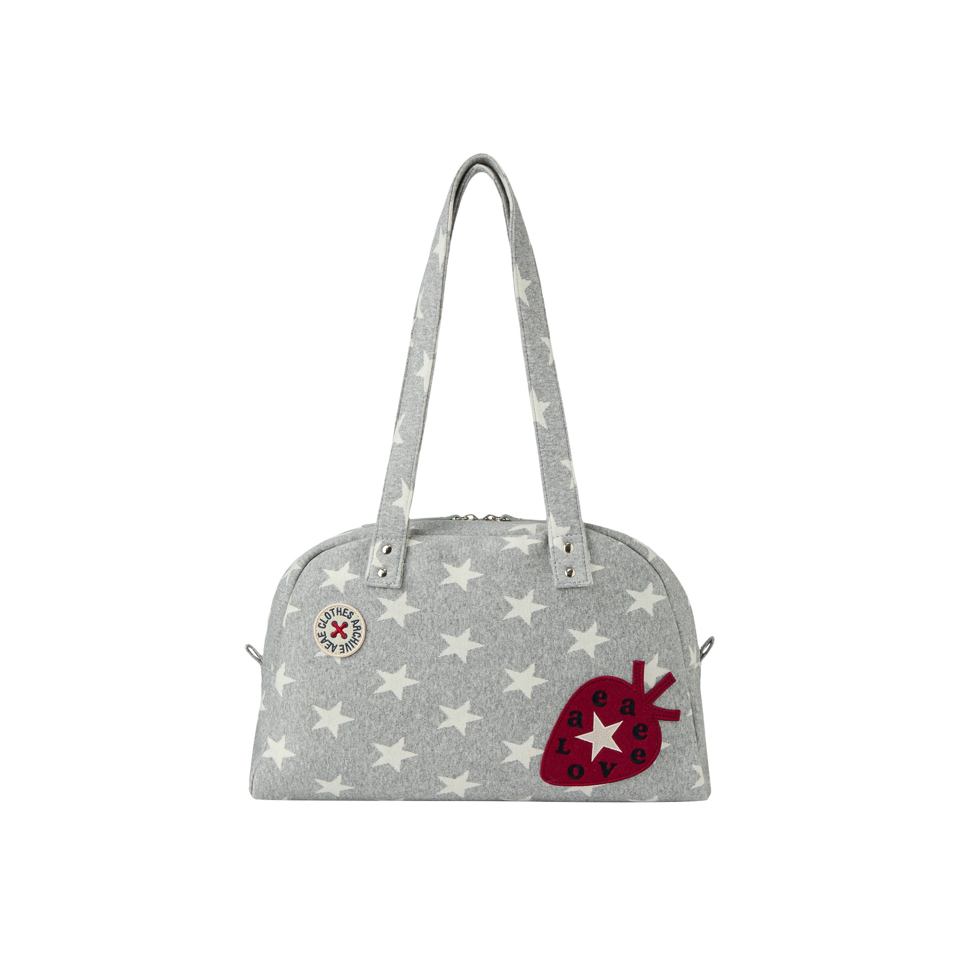 One-shoulder bag, demi-season strawberry, laptop for students, South Korea