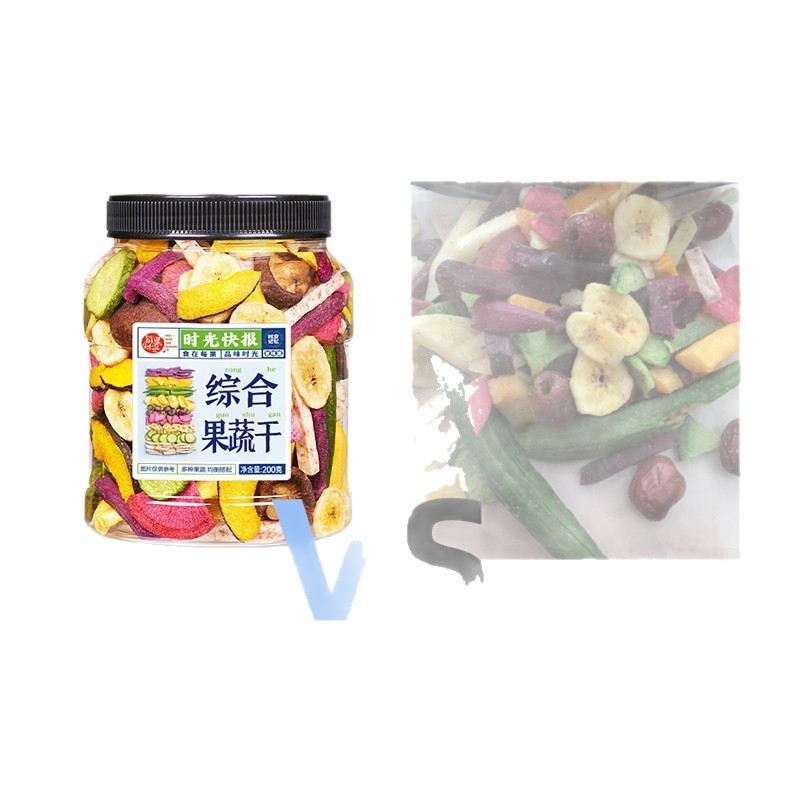 総合果物と野菜のクリスプ、ドライフルーツと野菜の詰め合わせ、オクラ、キノコ、マンゴー、バナナチップス、フリーズドライの果物と野菜のクリスプ|undefined