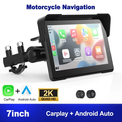 7inch Portable Motorcycle Navigator Naviqasiyalı ağıllı güzgülər - 7inch-carplay-pure-screen-tire-pressure