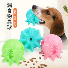 宠物用品亚马逊爆款章鱼发声狗咬玩具 耐咬狗狗磨牙玩具球 狗玩具