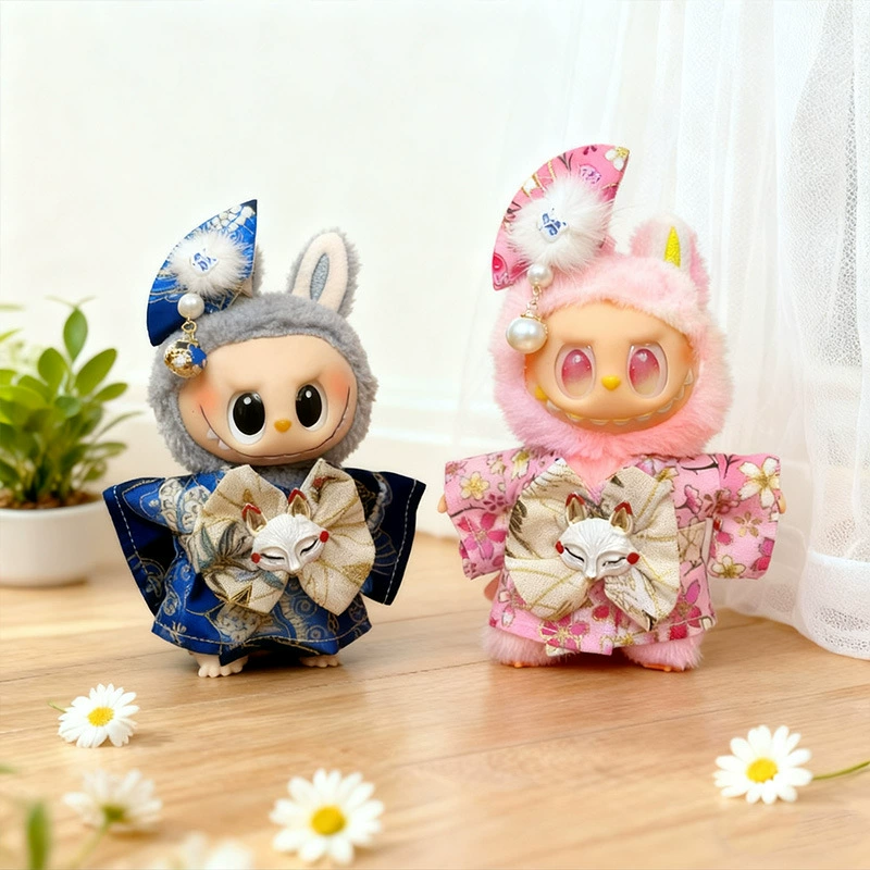 Капля 17 см лаборатория лавбю первая генерация blind box Хикаруһа и другие плюшевые куклы детская одежда сидящий праздник Гази сестра кимоно