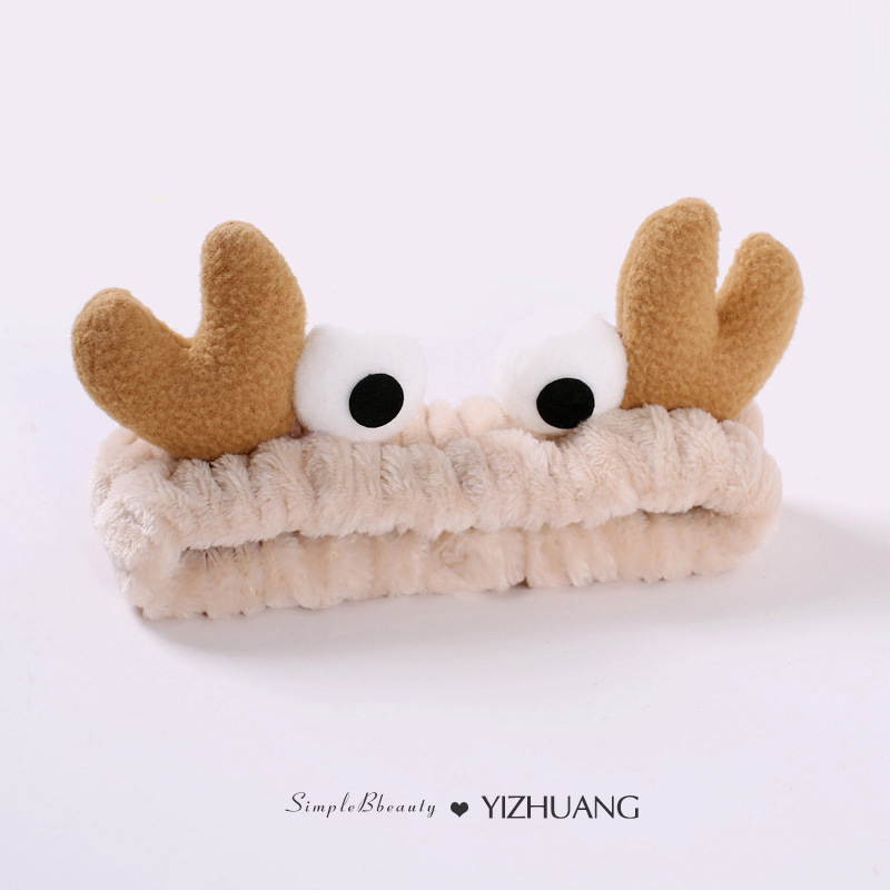 Máscara especial de banda de cabello de restricción simple de banda de cabello de lavado de la cara de mujer pinza de cabello rojo en línea 2025, nuevo toque de cabello otoño invierno