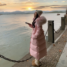 “ 浪漫雪国”2025新款明星同款羽绒服女长款时尚名媛貉子毛领潮