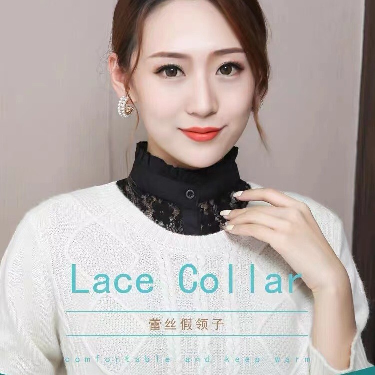 Lace Fake Collar New Style Decorative Women's All-match Fake Collar Lace Fungus Lace Base Shirt High-rise Multi-function