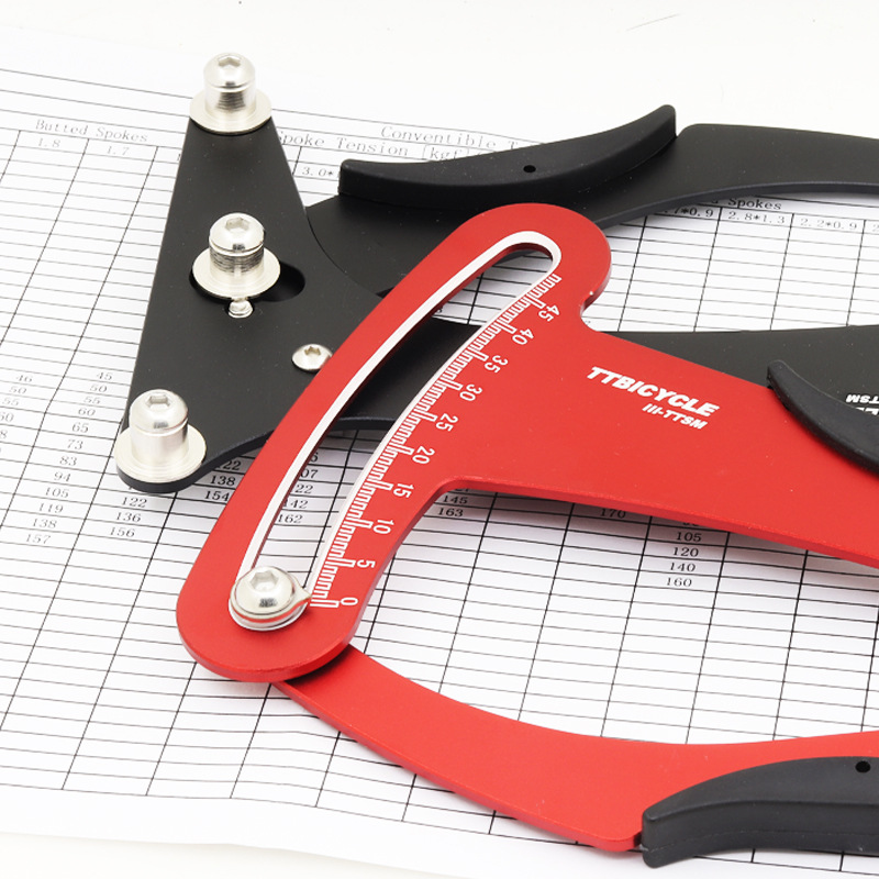 Rueda de bicicleta conjunto medidor de tensión de radios RIM habló tensión prueba de rayos herramienta de corrección de ajuste de detección herramienta