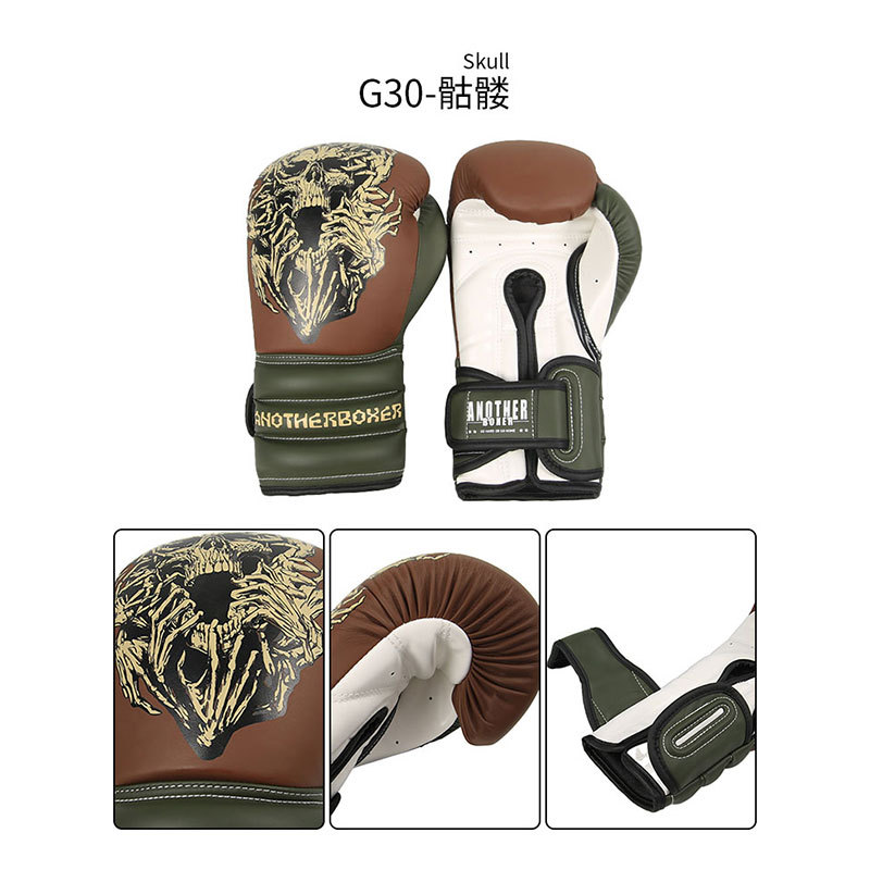 Nuevos guantes de boxeo Guantes de boxeo Sanda para adultos en casa Guantes de boxeo de boxeo de lucha de Muay Thai Entrenamiento de sacos de arena Guantes de boxeo para hombres y mujeres transfronterizos