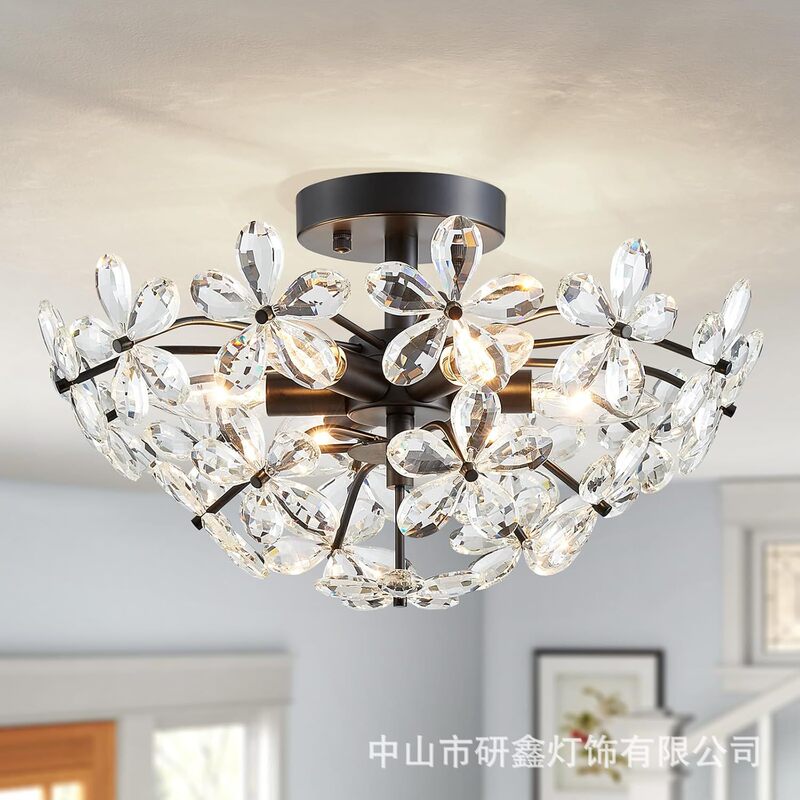 Cross-Border Supply of American Standard Crystal Lamps for Restaurants, Kitchens, Stair Lights, Hallway Lights, Bathroom and Cloakroom Ceiling Lights Cross-Border Supply of American Standard Crystal Lamps for Restaurants, Kitchens, Stair Lights, Hallway Lights, Bathroom and Cloakroom Ceiling Lights