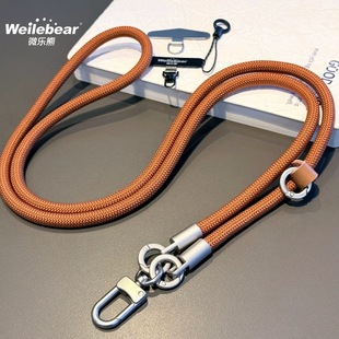 New Japanese Anti-theft Mobile Phone Lanyard Crossbody Thick Durable Men's and Women's All-match Outdoor Mountaineering Hanging Rope Gasket Chain