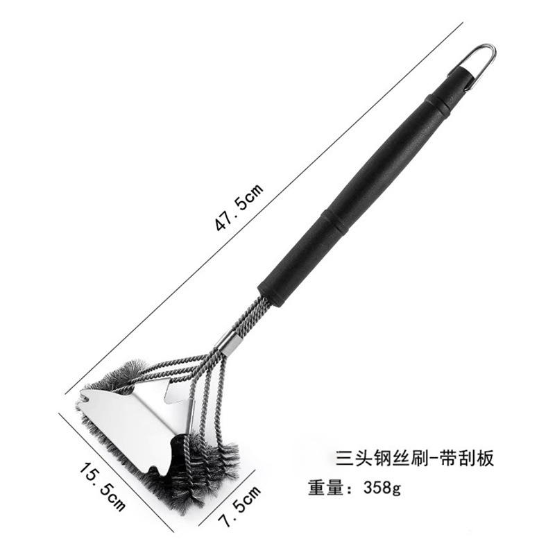 国境を越えたBBQ清掃用バーベキューブラシ、ワイヤーブラシ、バーベキューグリルネット、バーベキューオーブン用ワイヤーブラシ、清掃ブラシ、バーベキュー道具|undefined