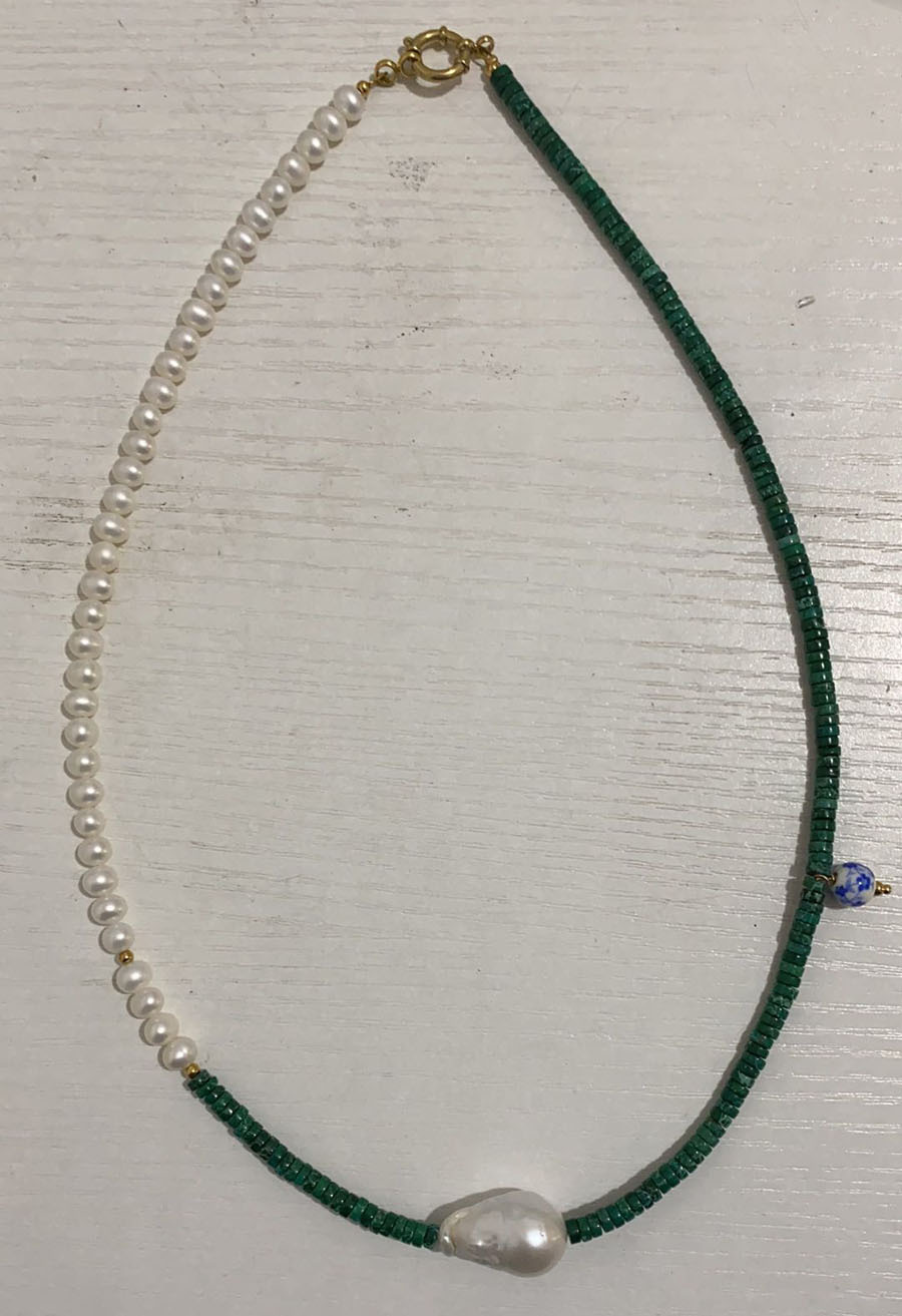 32g Weight Bracelets, Necklace Classification 2 PCS/Package Quantity Holiday, Daily Occasion Beaded, Freshwater Pearl, Titanium Steel Material Geometric Pattern Women's Gender Casual, Simple Style Style 2 PCS/Package Beaded Freshwater Pearl Titanium Steel Freshwater Pearl Jewelry Sets 9