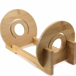 Creative Wooden CD Bracket Vinyl Record Storage Display Rack Home Desktop Album CD Disc Collection Rack