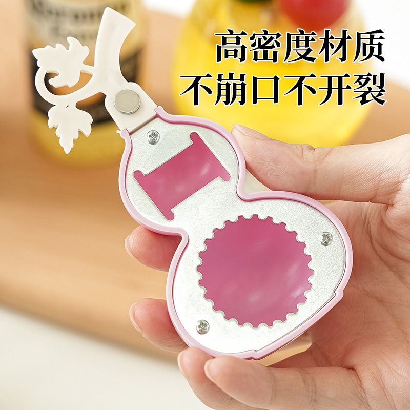 Abrebotellas magnéticas multifuncionales, imán para refrigerador, abridor de calabaza creativo, botella de cerveza, abridor portátil para el hogar