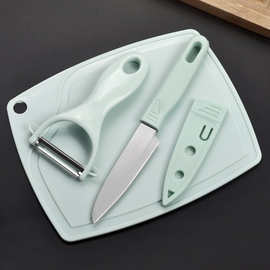 大号不锈钢水果刀 水果刀套装 菜板3件套 菜板套装 礼品套装