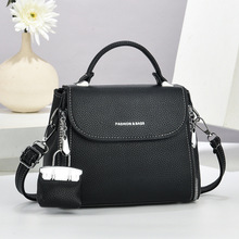 精致小方包2025新款荔枝纹单肩包气质斜挎包质感手提包跨境bags