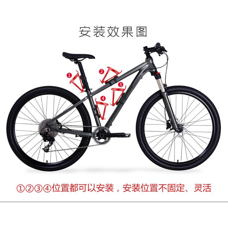 Material de silicona de la correa de conexión de hervidor de bicicleta adecuado para correa de silicona de bicicleta sin soporte de botella de agua agujero de montaje