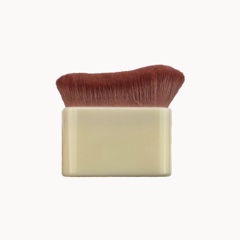 Nuevo cepillo de maquillaje de pelo suave de gran tamaño cepillo de cuerpo multifuncional cepillo plano de bambú cepillo de cuello Caterpillar Foundation cepillo de polvo suelto al por mayor
