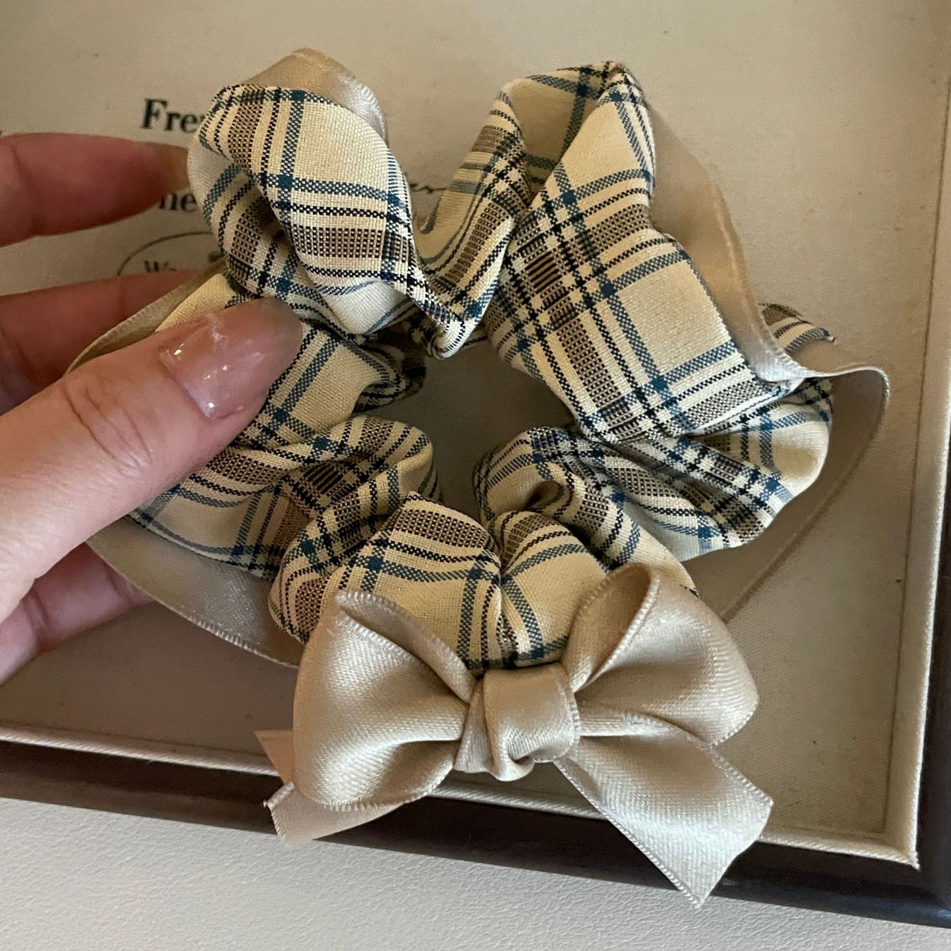 Elegant Lady Color Block Bow Knot Cloth Hair Tie display picture 3