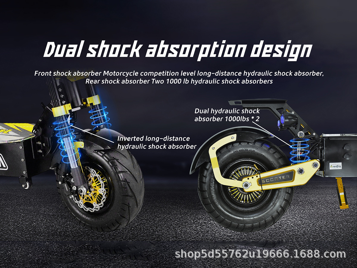GT-M8 72V Dual Drive 10000W Off-Road Electric Scooter, Foldable, 110 mph Speed, Long Range Electric Vehicle