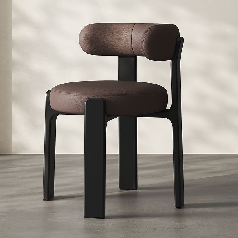 Silla de respaldo de madera moderna de lujo ligera silla de diseño de tela silla de comedor de hotel