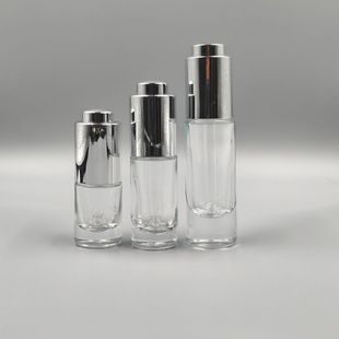 Good to carry mini small capacity 5ml 10ml 15ml press dropper essence bottle essence clear glass bottle