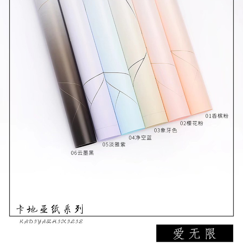 Flores al por mayor nuevos productos estampados líneas de flores papel de embalaje florista de moda papel de embalaje regalos