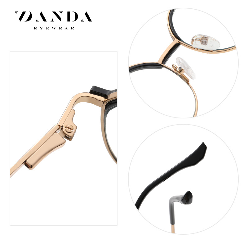 2023 nuevas gafas de luz anti-azul TB3201 marco redondo de moda para hombres y mujeres gafas lisas pueden equiparse con gafas de luz anti-azul miopía