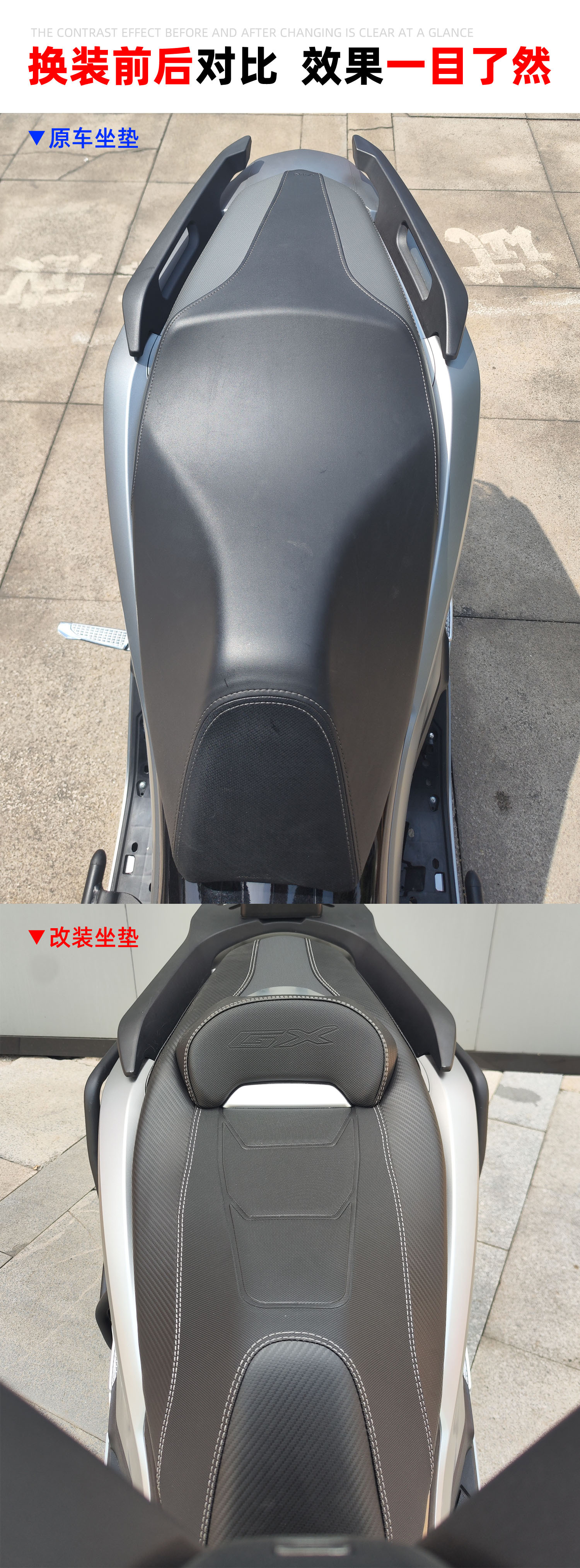 Comfortable, Wear-Resistant, Anti-Slip, Thickened, High Rebound Motorcycle Seat Cushion for Honda NS150GX Modification