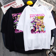 JOJO������ð�� �ļ�ʱ�г������뱡������Բ�����Anime T-shirt