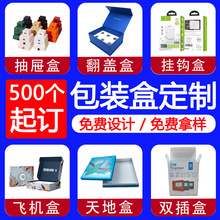 包装盒定制印刷纸盒彩盒印刷设计定 制口罩纸盒订制印logo盒子