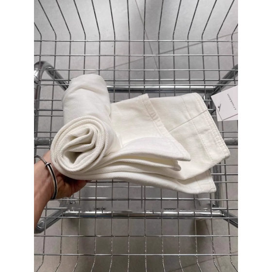 Pear-shaped Figure plus size Harlan White Jeans Women's 2024 Early Autumn New Fat Sister Thin Torre Carrot Pants