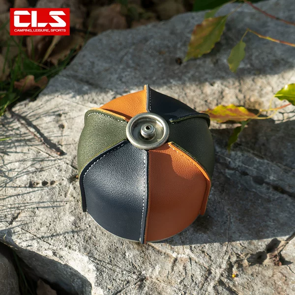 CLS outdoor camping gas tank cover retro steam lamp fuel tank protective cover gas tank PU leather cover decorative gas tank cover