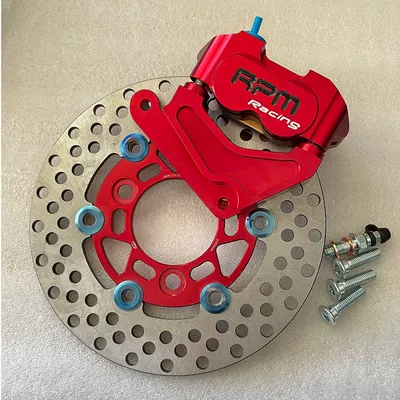 Other brake systems Electric Motorcycle Modified Disc - red-set-calipers-adapter-brake-disc