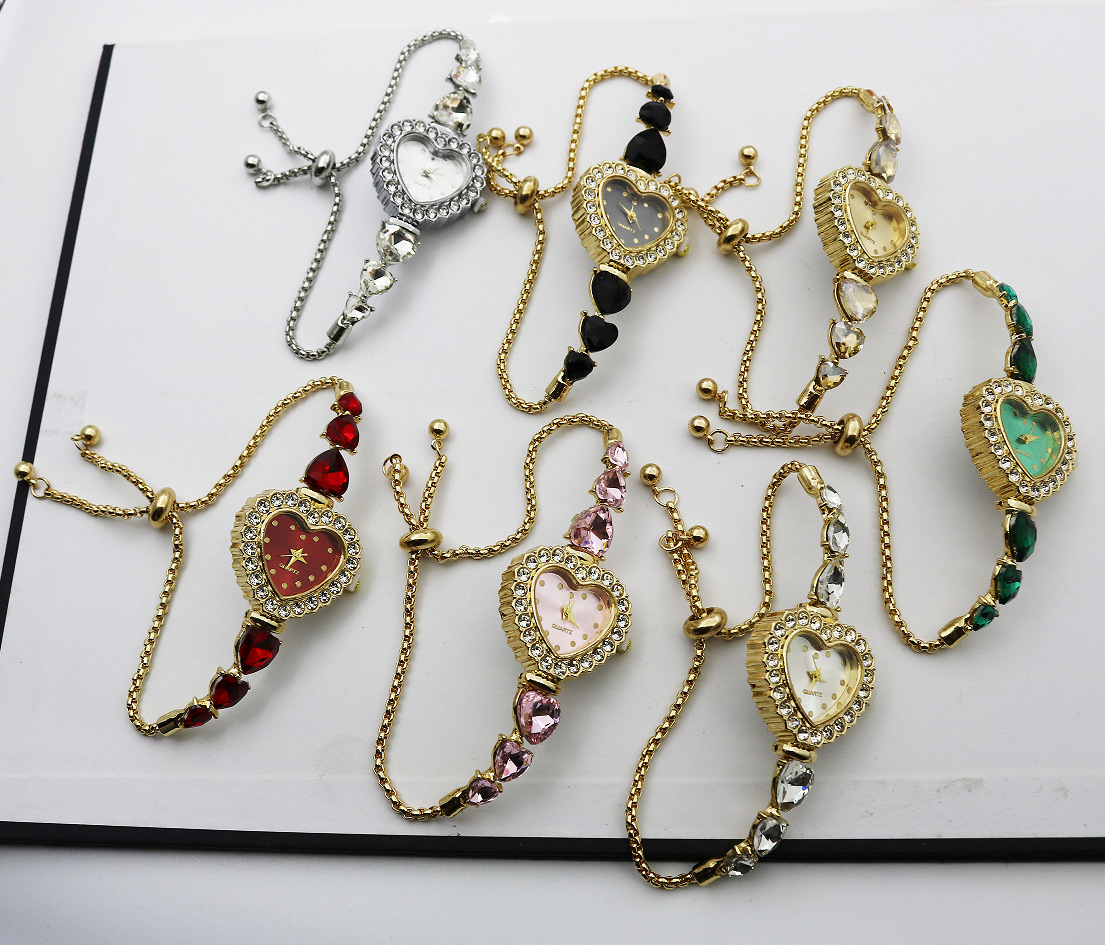 Women's Gender Casual Heart Shape Jewelry Buckle Quartz Women's Watches