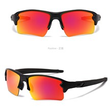 新款欧美运动太阳镜半框户外骑行墨镜炫彩防止外线眼镜偏光太阳镜
