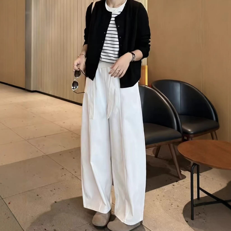 Korean-Style Fluffy Balloon Pants for Women, Spring and Summer Super Stylish, Flattering, Elastic Waist, Versatile, Relaxed Casual Long Pants Korean-Style Fluffy Balloon Pants for Women, Spring and Summer Super Stylish, Flattering, Elastic Waist, Versatile, Relaxed Casual Long Pants