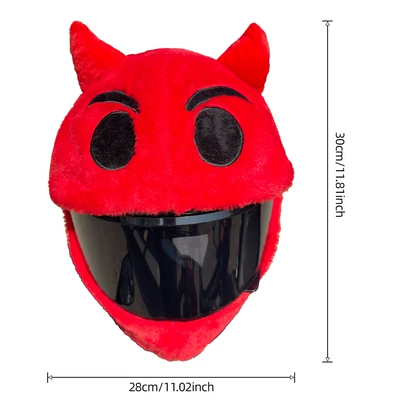Motosiklet dəbilqələri – Cross-Border In-Stock Plush Personalized
