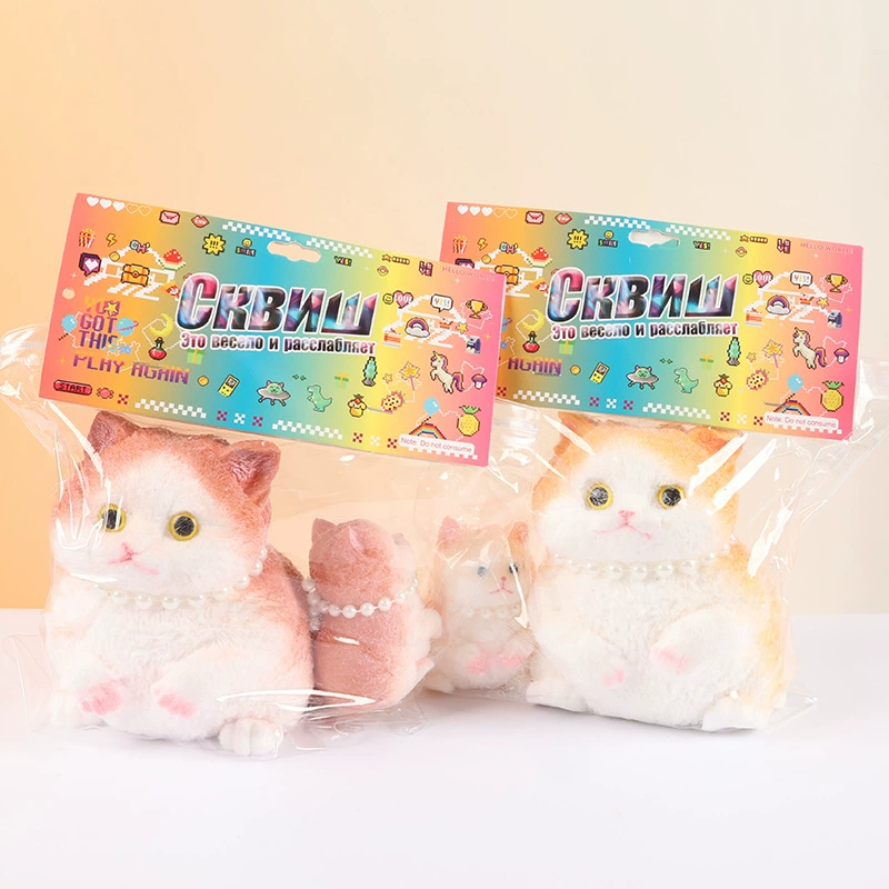 Слизь, игрушка, модель животного, кукла, DIY, котёнок, кот, антистресс