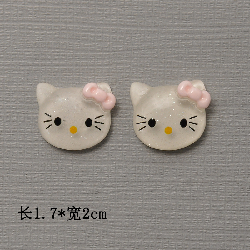 작은 사이즈 투명 KT 고양이 17*20mm