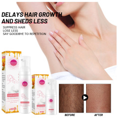 EELHOE Honey Mousse Hair Removal Spray for Underarms and Legs - Moisturizing and Nourishing Foam, Gentle and Skin-Friendly, Non-Irritating