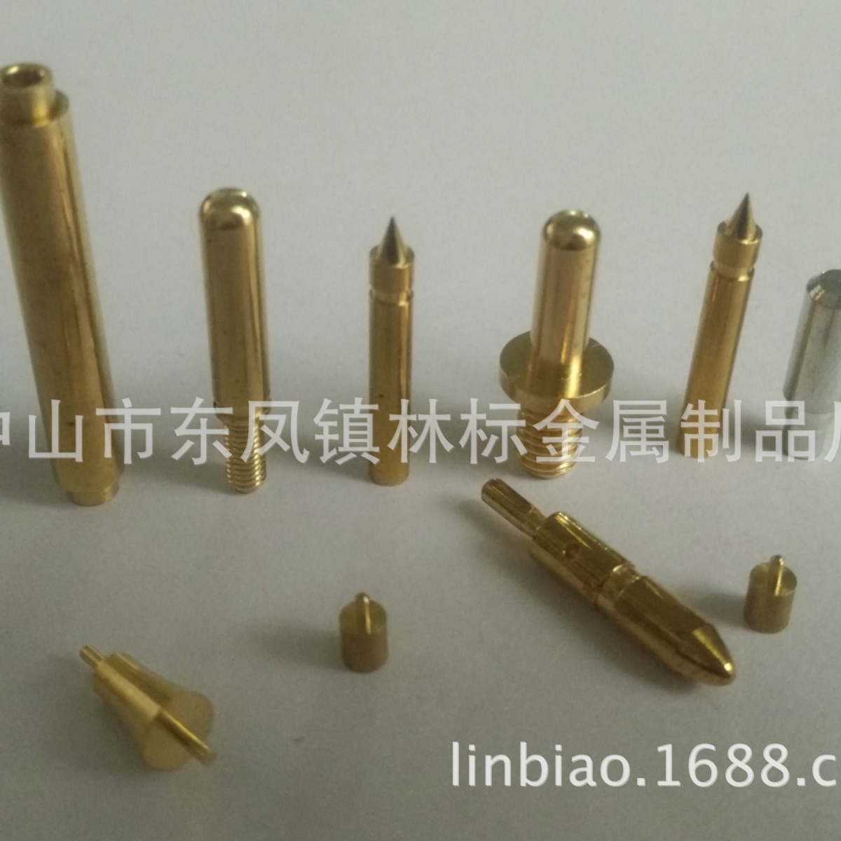 厂家供应黄铜尖头园头平头小铜轴铜柱铜钉铜铆钉接线柱加工高精度