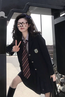 学院风款感春秋季原创jk西服套装女校供制服本佐中外套西装小个子